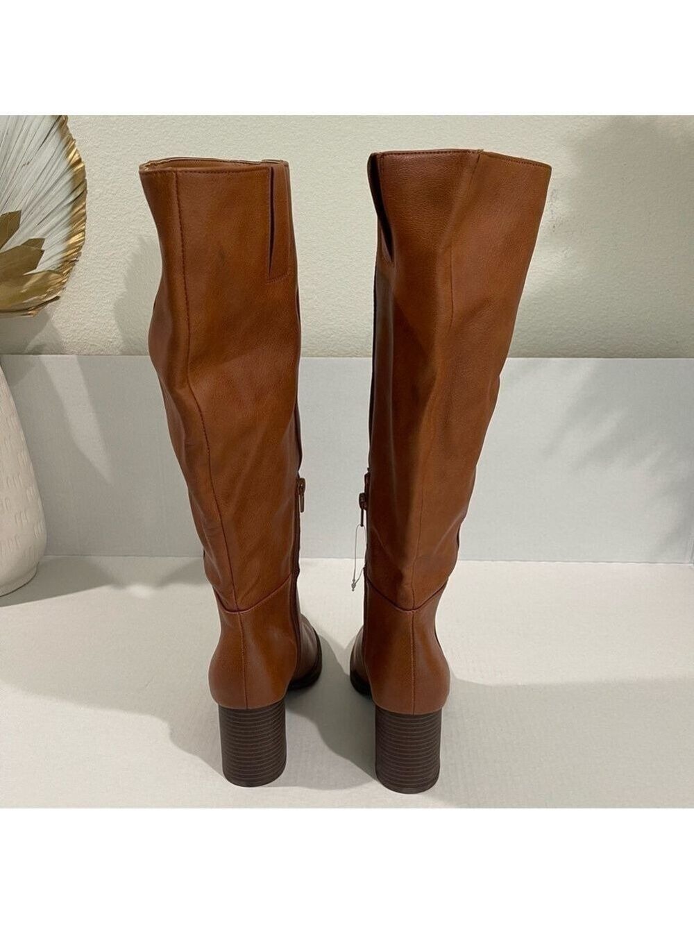 Women’s Zodiac Riona Brown Leather Riding Boots Size 7.5 US! - Picture 6 of 8